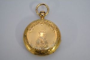 Antique P.S.Bartlett American Watch Co 18K Huntercase Pocket watch 1874 running