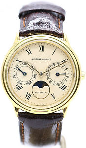 Genuine Audemars Piguet Calander Moonphase Gentleman's Automatic Wristwatch