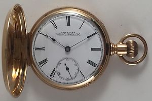 Waltham  Model 88, 14 K Hunter Case, Excellent