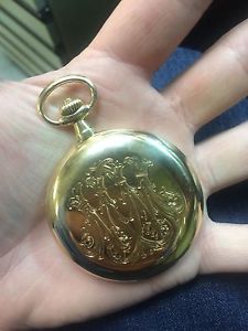 A Lange & Sohne 18k Yellow Gold Hunter Pocket Watch Grade 1b