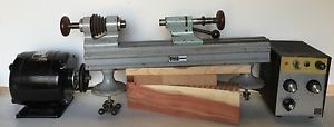 Levin 8 mm lathe with 18" bed, Shuntwound motor, electronic controls