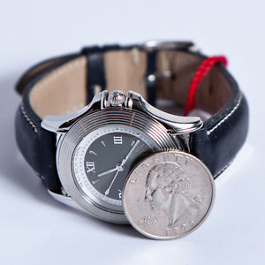 Mauboussin blue leather automatic watch