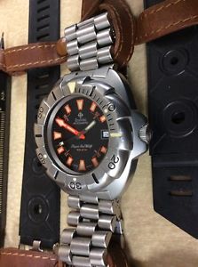 Zodiac Super Seawolf Diver 1999-2001 Bundle Extras Tool Band Case Papers Nice