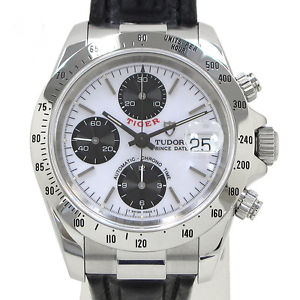 Tudor Chrono Time Tiger 79280P Automatic Men's Watch Excellent++ Japan