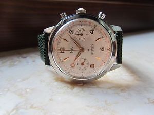 Vintage chronograph NET watch cronografo montre oversize Valjoux 22 chronographe