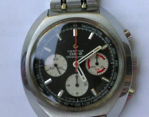 rare montre chronolympique  certina mouvement VALJOUX 72 ds2