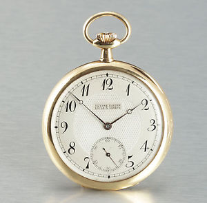 Ulysse Nardin Locle & Geneve Gold 18k Gold Taschenuhr Schweiz 1920 Türler Swiss