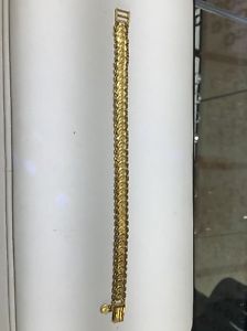 18k Yellow Gold Coin Style Bracelet