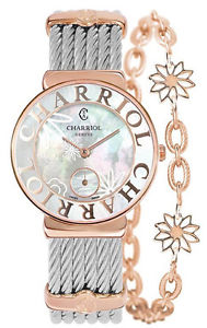 Charriol St Tropez Mother of Pearl Dial Two Tone Ladies Watch ST30PC560013