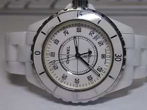 Chanel J12 automatic 38mm with diamond dial - White