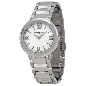 BRAND NEW BAUME ET MERCIER PROMSESSE 10157 SWISS QUARTZ SILVER LADIES WATCH