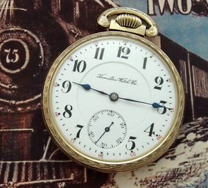Exquisite 21 ruby jewel 960 Hamilton Railroad Pocket Watch circa 1905 - SERVICED