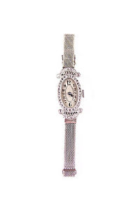 Art Déco Cocktail Montre - 18ct Or Blanc & Diamants - 1920s - 1930s