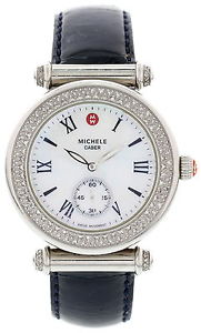 Femmes Michele Caber Diamants Biseau Acier Inoxydable MW16A01A2025 Montre