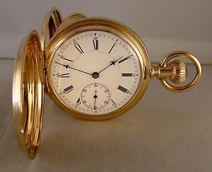 ANTIQUE E.HOWARD & CO 14k SOLID GOLD HUNTER CASE SIZE 16s(L) POCKET WATCH 1886'