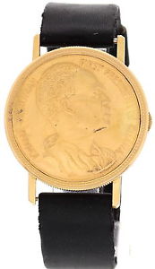 Vintage Bueche Girod Ghana Pièce 18k Or Jaune