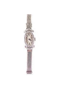 Art Déco Cóctel Reloj - 18ct Oro Blanco & Diamantes - 1920s - 1930s