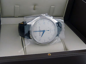 NEW Baume et Mercier Clifton Steel on Leather Swiss Automatic Men's Watch 10052