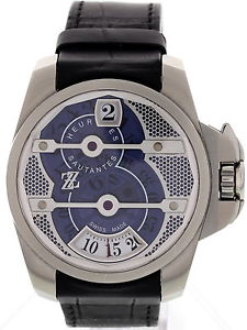 Hombres ZZ Tornade Heures Sautantes Edición Limitada Acero Inoxidable