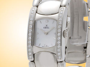 Ebel Beluga Manchette Steel / Diamonds Quartz Ladies Watch Retail: $5,030