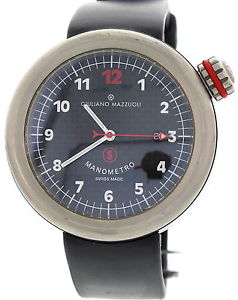 Homme Giuliano Mazzuoli Manometro Montre En Acier 1214