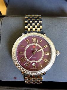 NWT MICHELE Serein 16 Diamond, Purple Diamond Dial watch MW21B01A1076