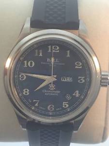 Ball Trainmaster Cleveland Express Automatic Mens Watch Blue Face NM1058D-LCJ-SL