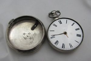 1837 Nathaniel Lee & Jos H. Johnson Pocket Watch & Case Chester / Liverpool 733