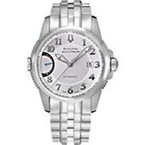 Accutron 63B161 Mens Silver Dial Automatic Watch with Stainless Steel Strap