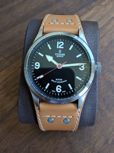 TUDOR HERITAGE RANGER 79910 - BOX & PAPERS - LEATHER & NATO STRAPS - AUTOMATIC