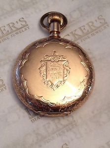 Antique Elgin 14k Full Hunter Pocket Watch 16S 15 jewels 1892 Ser # 4502613