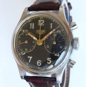 Vintage Heuer Chronograph Stahl Cal. Valjoux 23 !