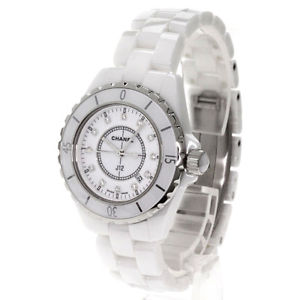 Authentic CHANEL J12 12PDiamond Watches H1628 Stainless Steel/ceramic Women