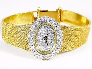14k Vintage Gold Ladies’ Rondo Watch with 2.50ct of Diamonds
