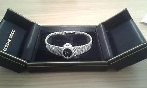 Vintage Ladies White Gold & Diamonds Bueche-Girod Watch  Only Worn Once!