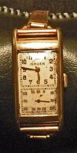 Extremely Rare Gruen Duo Dial Doctor’s Watch Circa 30's 10k  Gold  17 Jewel Mech