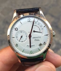 Zenith Class Elite power reserve white gold oro riserva full set 65.1125.685