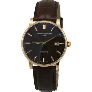 Frederique Constant Men's FC316C5B9 Slimline 18K Rose Gold Watch