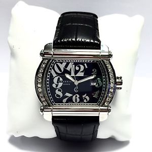 42mm CHARRIOL Stainless Steel Luxury Men's Watch w DIAMOND Bezel Water Resistant
