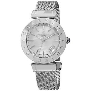 Charriol Alexandre Women's 34mm Silver Steel Bracelet & Case Watch AMS.51.002