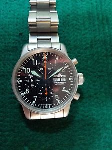 FORTIS RELOJ B-42 FLIEGER CHRONO AUTOMATIC DAY-DATE 597.10.141.1 ACERO