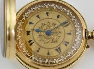 RARE antique 14k gold&enamel Ottoman Pasha officer award watch by Perret&Fils
