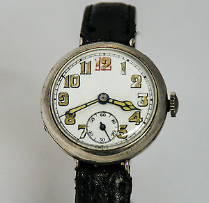 WW1 Silver ENGRAVED Trench Watch 692 MT COY RASC Peshawar NWF 1916-1919