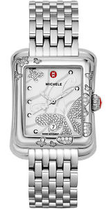 Michele MWW04B000001 Extreme Butterfly Ladies Diamond Stainless Steel Watch NIB