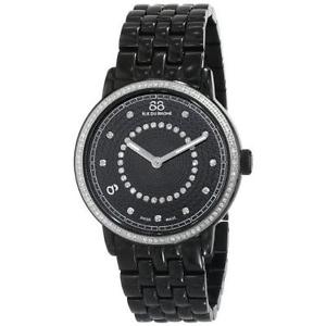 88 RUE DU RHONE WOMEN'S DOUBLE 8 ORIGIN 35MM BLACK QUARTZ WATCH 87WA120023