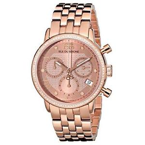 88 RUE DU RHONE WOMEN'S PINK STEEL BRACELET & CASE QUARTZ WATCH 87WA130002