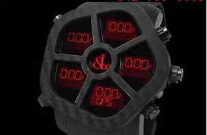 Auth JACOB & Co. Ghost JC-GST-CBN 330.100.1 PVD Quartz Men's Watch(S A8069)