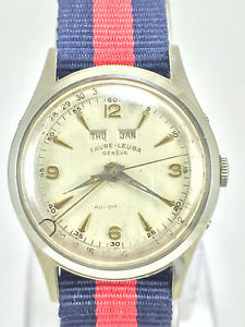 Ultra rare Favre Leuba Datograph ETA 1256 Automatic Military Stile Unique Chance