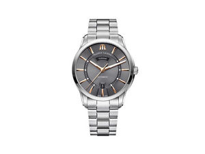 Maurice Lacroix Pontos Day Date Automatic Watch, ML115, 24k Gold, Grey, Bracelet