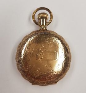 Hampden Pocket Watch~14KT ROSE GOLD~Hand Engraved~Good Condition